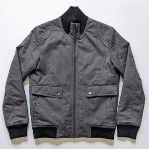 ZARA Heavy Weight Bomber Gray and Black Jacket